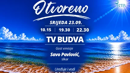 Slikar Savo Pavlović gost emisije „Otvoreno“ na TV Budva 
