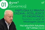 U četvrtak na UCG: Prof. dr Miodrag Zec o uticaju pravne i partijske države na ekonomiju
