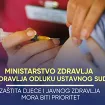 Ministarstvo zdravlja pozdravlja odluku Ustavnog suda o ustavnosti obavezne vakcinacije 