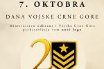 Pod sloganom „20 godina postojanosti“: Ministarstvo odbrane i VCG obilježavaju 7. oktobar – Dan Vojske Crne Gore