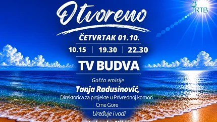 Tanja Radusinović sjutra u emisiji „Otvoreno“ na TV Budva 