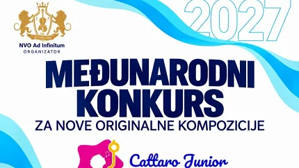 Konkurs za prijavu pjesama – Cattaro Junior 2027