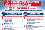Privremena obustava saobraćaja 11. oktobra na više lokacija u Kotoru povodom triatlon trke 