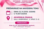 Ružičasti oktobar u Budvi: Predavanje o prevenciji i ranom otkrivanju raka dojke