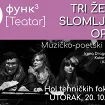 FUNK teatar: „Tri žene - Slomljena Opera“ 20. oktobra