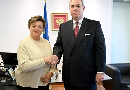 Ivanović primio Hrebičkovu u oproštajnu posjetu: Crna Gora i Češka njeguju odličnu saradnju