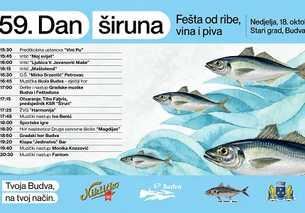 U Budvi danas 59. Dan širuna