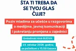 Poziv mladima iz Budve i južne regije