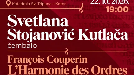 Harmonija redova - Koncert na čembalu u katedrali Sv. Tripuna zakazan za danas