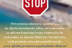U Sutomoru sjutra privremena obustava saobraćaja