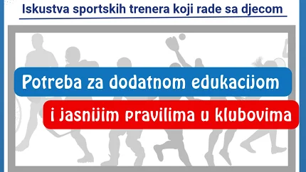 Treneri: Rad sa djecom traži više od sporta, polovina želi obuku iz psihologije