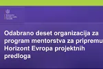 Odabrano deset organizacija za program mentorstva u okviru programa Horizont Evropa