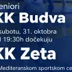 Seniori KK Budva danas igraju protiv KK Zeta