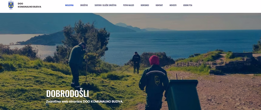 Foto: Printscreen/Komunalno Budva