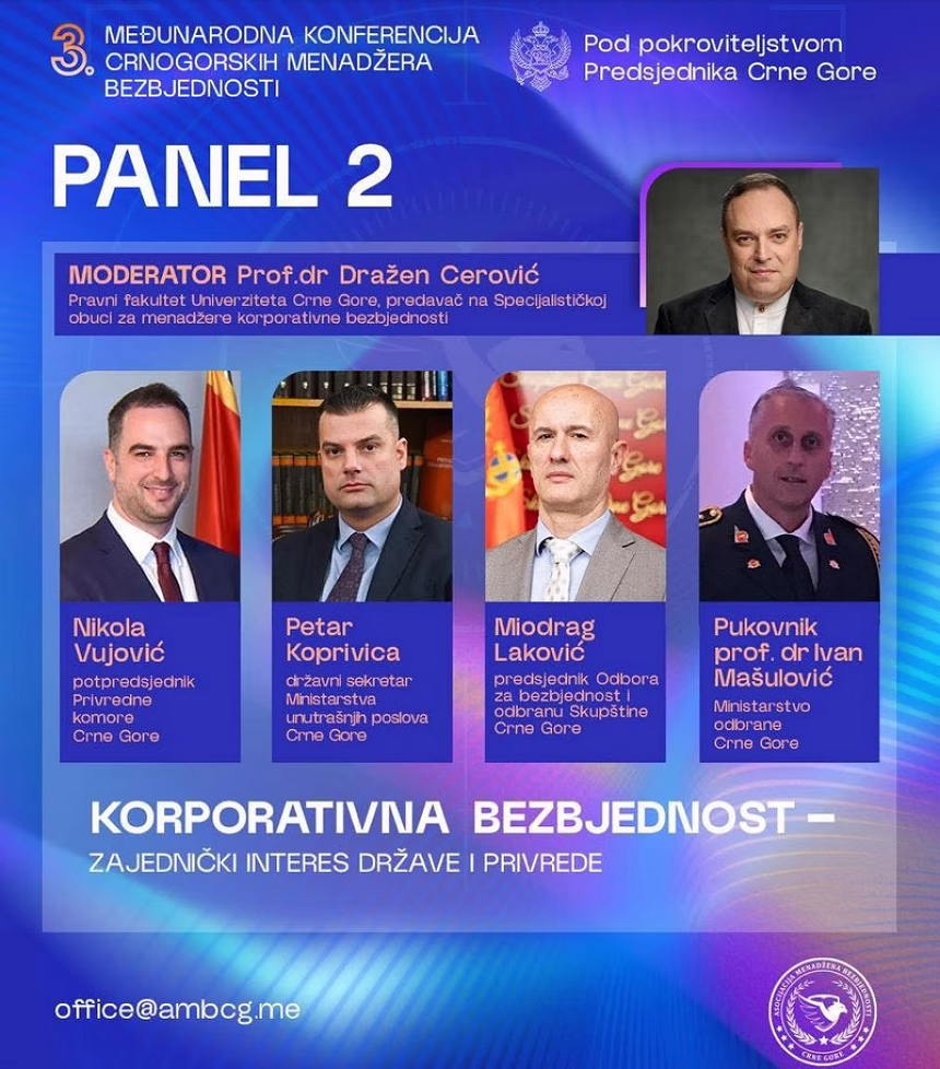 Međunarodna konferencija crnogorskih menadžera bezbjednosti