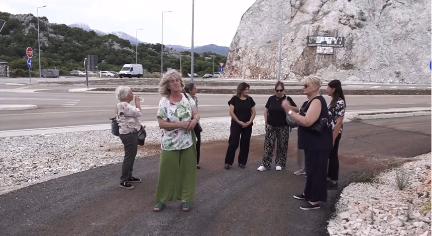 Foto: RTV Cetinje (protest na Kruševom Ždrijelu, 2.jul)