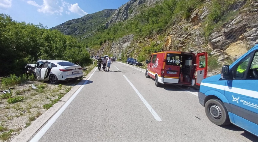 Saobraćajna nesreća- Lipci – Grahovo – Foto DVD Bogoljub Brezić Perast