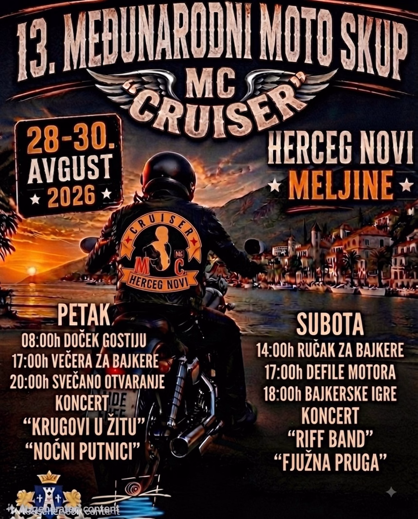 Foto:&nbsp; Moto klub MC "Cruiser" Herceg Novi