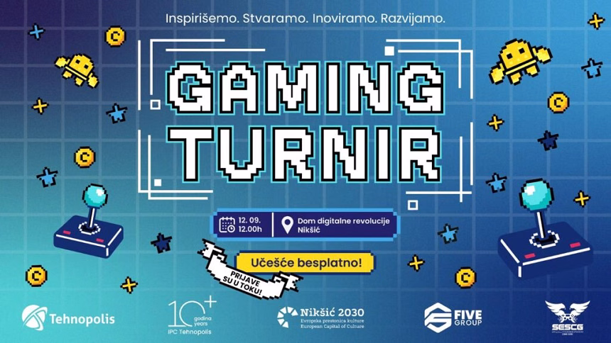 Foto: Gejming turnir FiveG u Nikšiću