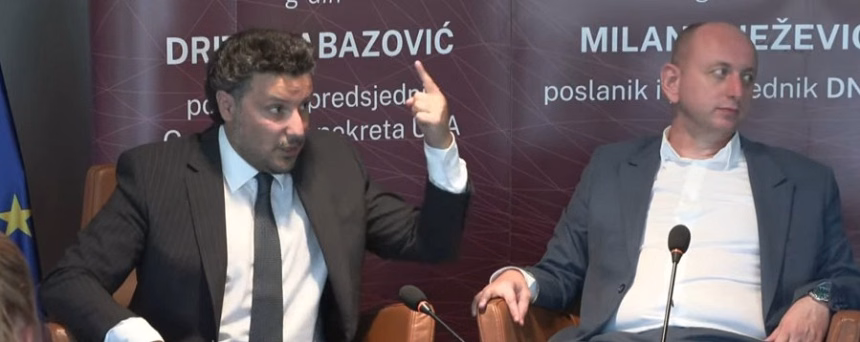 Abazović i Knežević (Foto: Adria/Snimak ekrana)