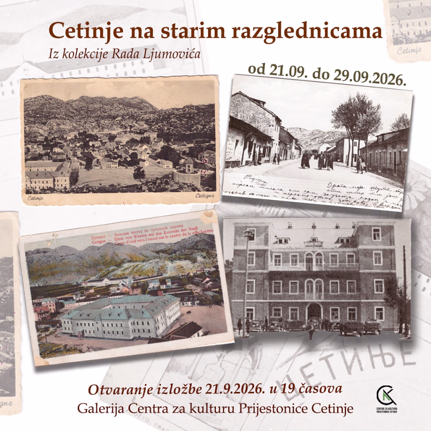 Foto:
Centar za kulturu Prijestonice Cetinje