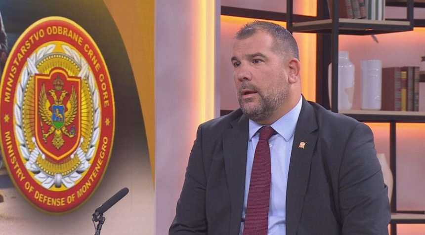 Ministar odbrane Dragan Krapović (Foto: RTCG)