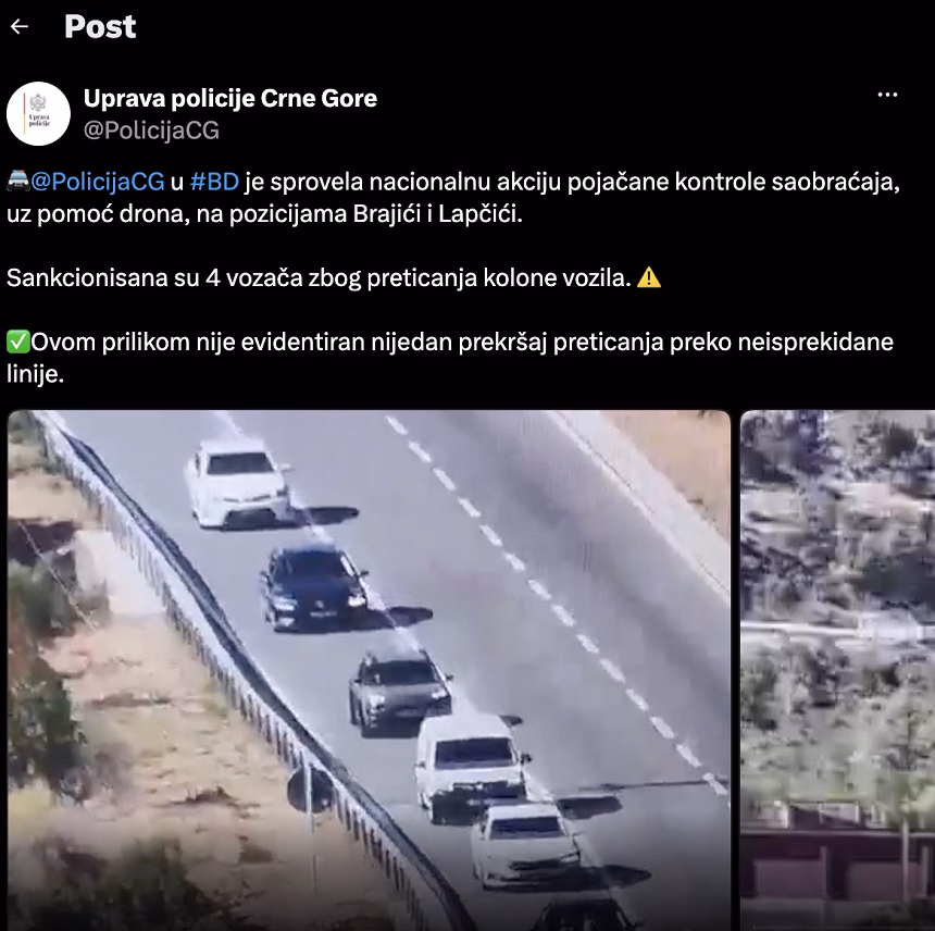 Foto: Uprava policije/X