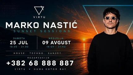 Marko Nastić ovog ljeta dva puta nastupa u Virtu Beach Clubu u sklopu hotela Huma Kotor Bay