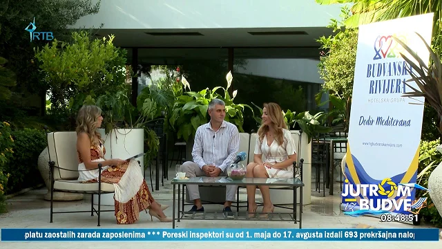 Luka Đonović, predsjednik RC Budva, Danijela Đurović, RC Budva