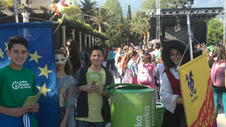 Kampanja “Svaka limenka se računa” se pridružila dječijoj karnevalskoj povorci | Radio Televizija Budva
