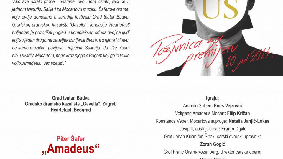 Premijera Grad teatra: “Amadeus” večeras na Svetom Stefanu | Radio Televizija Budva