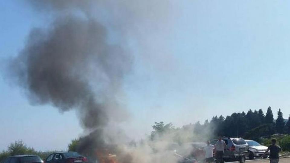 Zapalio se automobil u Bečićima | Radio Televizija Budva