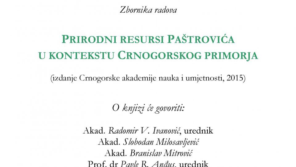 Promocija zbornika radova o prirodnim resursima Paštrovića | Radio Televizija Budva