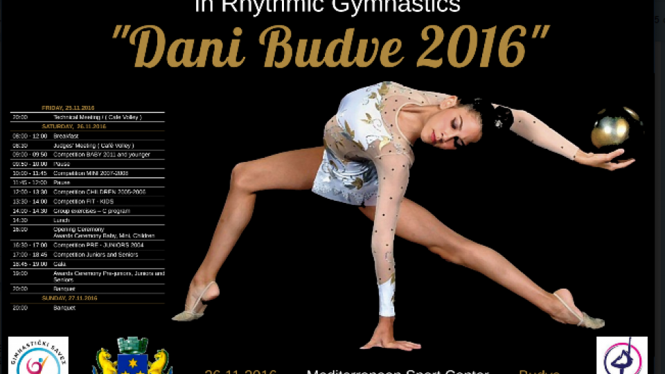 XII Internacionalni turnir u ritmičkoj gimnastici | Radio Televizija Budva