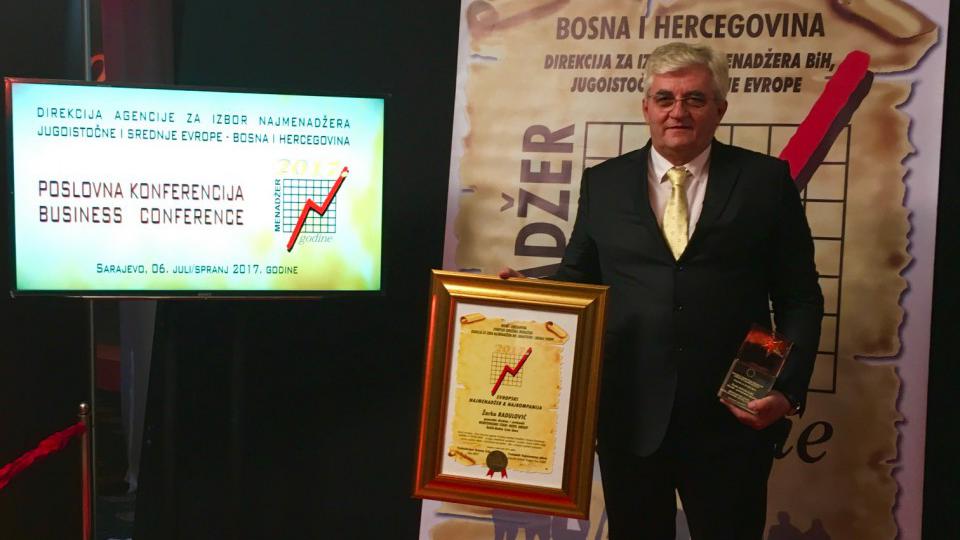 Radulović dobitnik Nagrade za Životno djelo u oblasti turizma | Radio Televizija Budva