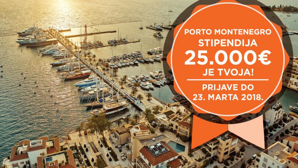 Porto Montenegro stipendija od 25.000 eura | Radio Televizija Budva