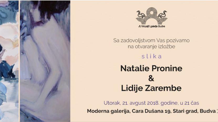 Večeras izložba slika Natalije Pronine i Lidije Zarembe | Radio Televizija Budva