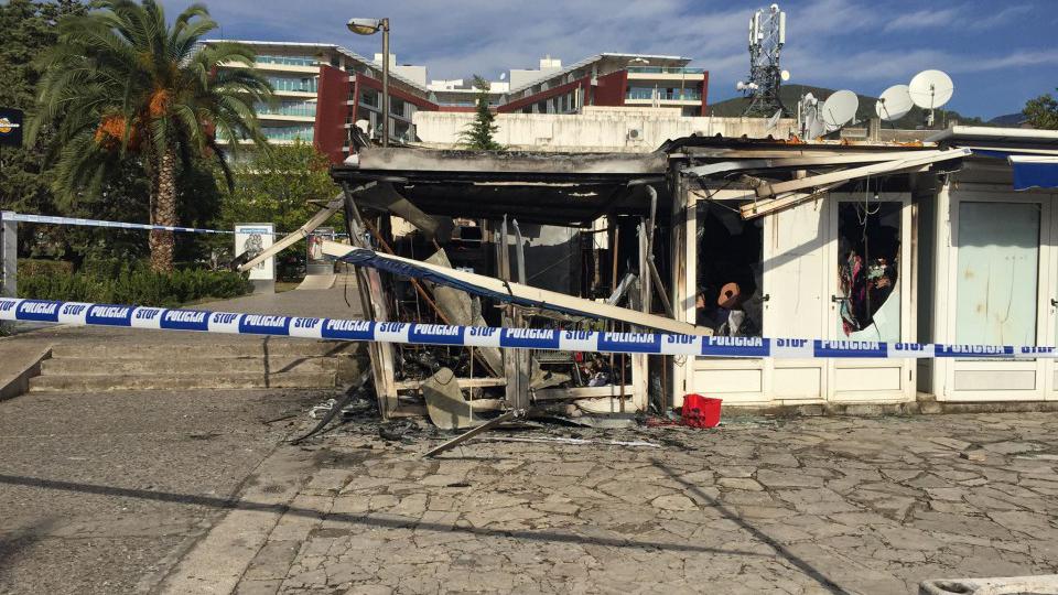 Štand na šetalištu izgorio u požaru | Radio Televizija Budva
