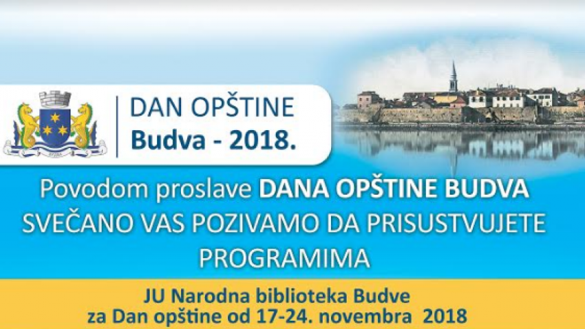 Program proslave Dana opštine Budva u Narodnoj biblioteci | Radio Televizija Budva