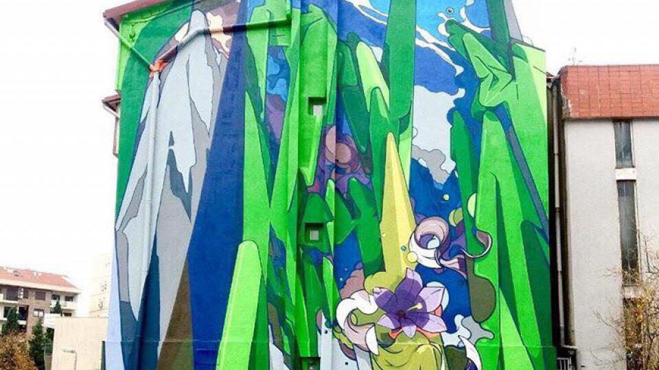 Zavšen mural u Dositejevoj - prikazuje posebnost prirode i promoviše njen značaj | Radio Televizija Budva