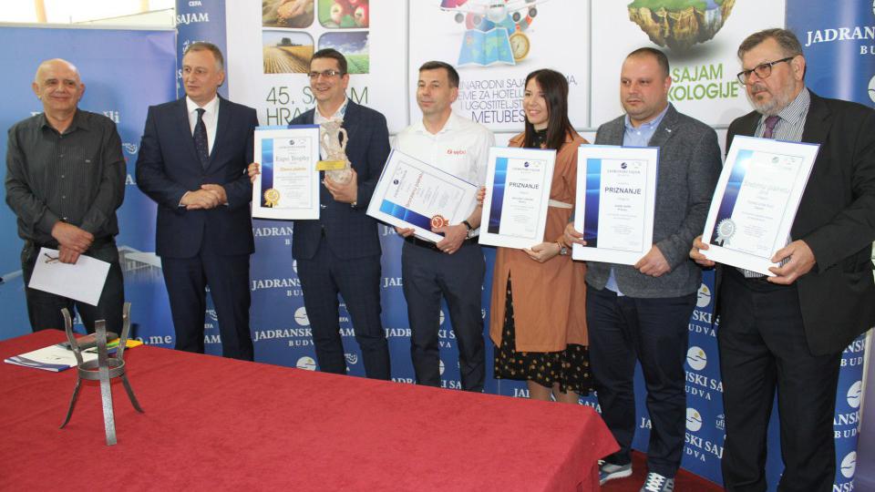 Dodjela nagrada Expo Trophy za sajmove hrane, turizma i ekologije | Radio Televizija Budva