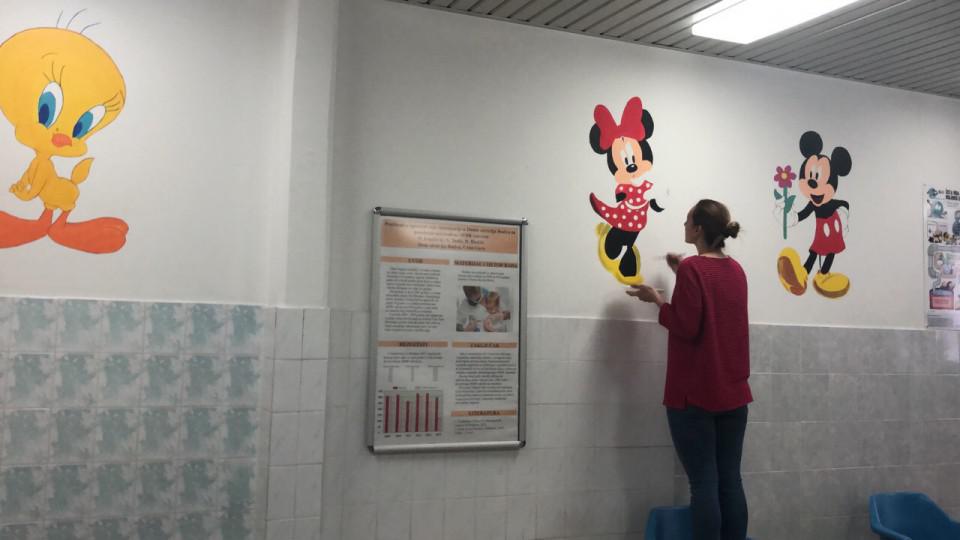 Članovi Rotarakt klub Budva oslikali zidove pedijatrije Doma Zdravlja | Radio Televizija Budva