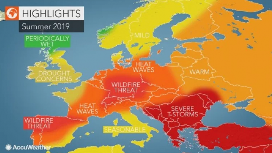 AccuWeather objavio prognozu za ljeto: Stižu paklene vrućine i razorne oluje | Radio Televizija Budva