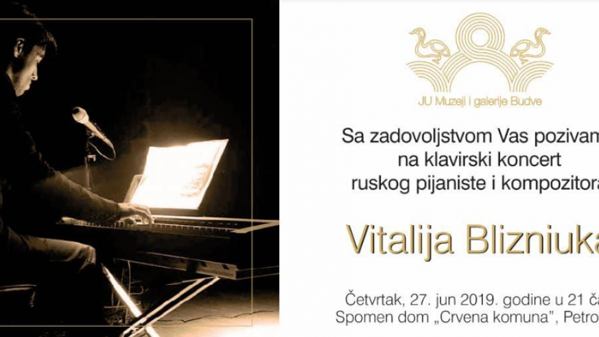 Koncert ruskog pijaniste i kompozitora Vitalija Blizniuka u Crvenoj komuni | Radio Televizija Budva