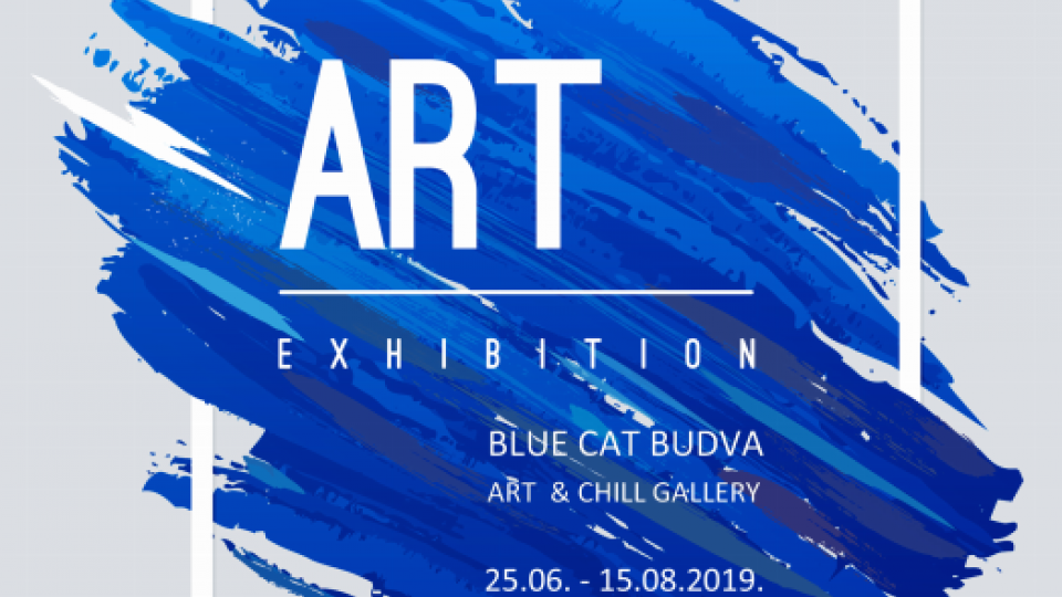 Izložba slika malog formata u cafe galeriji Blue cat Budva | Radio Televizija Budva
