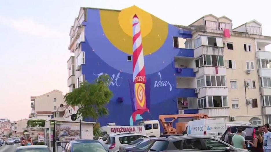 Novi mural krasi Mainsku ulicu VIDEO | Radio Televizija Budva