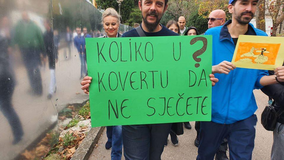 Počeli protesti u Miločeru, građani odlučni da zaustave devastaciju prirode! | Radio Televizija Budva