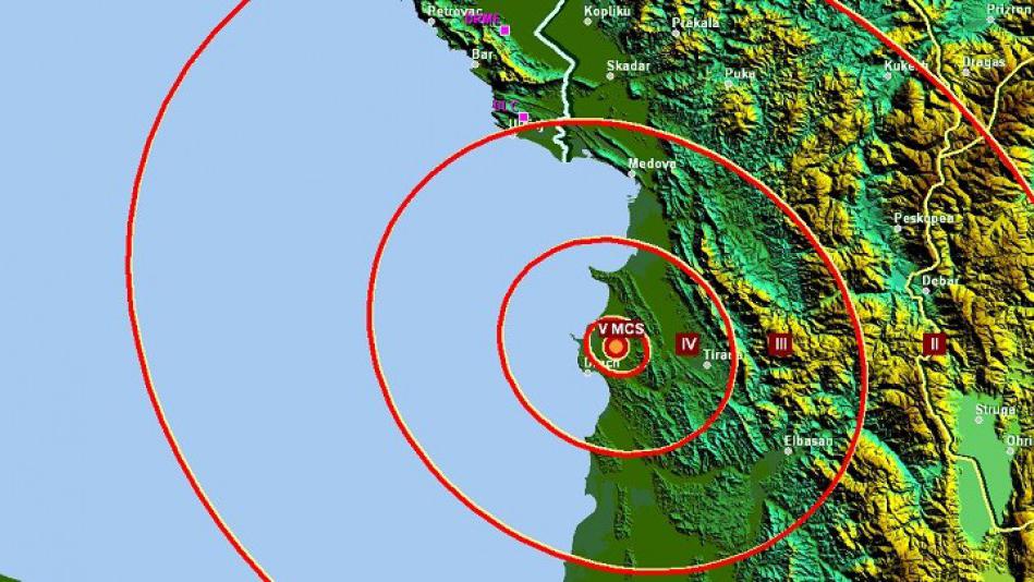 Tlo se ne smiruje: Novi zemljotres kod Drača | Radio Televizija Budva
