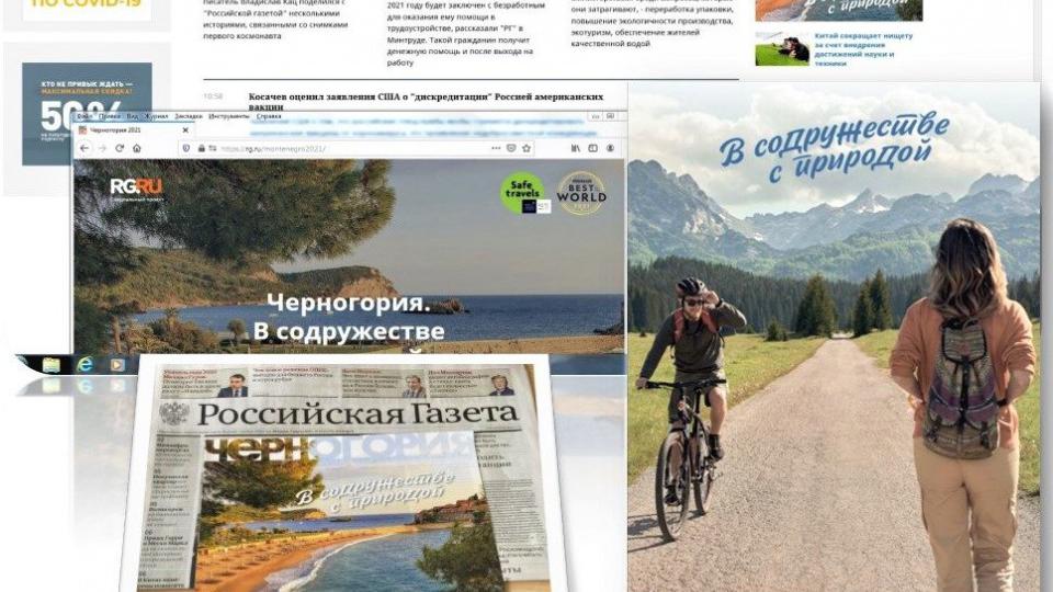 Ruska Gazeta objavila turistički dodatak o Crnoj Gori | Radio Televizija Budva