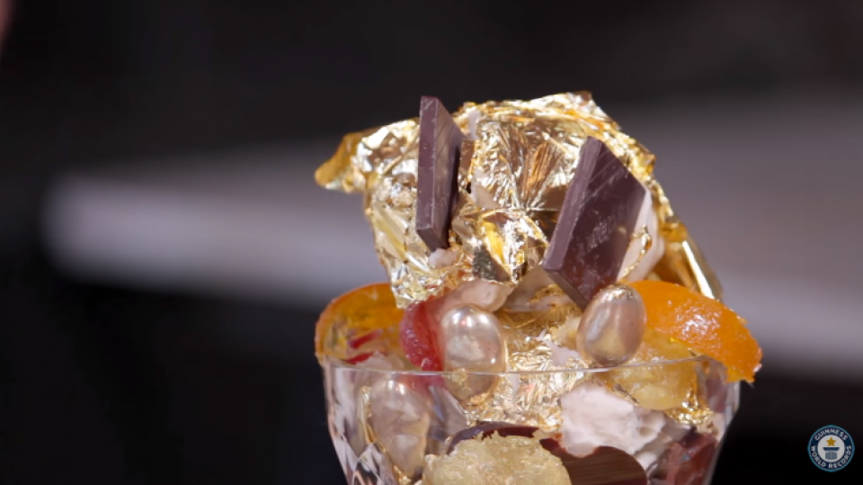 (VIDEO) Najskuplji sladoled na svijetu prekriven listićima zlata, kavijarom i orhidejama | Radio Televizija Budva